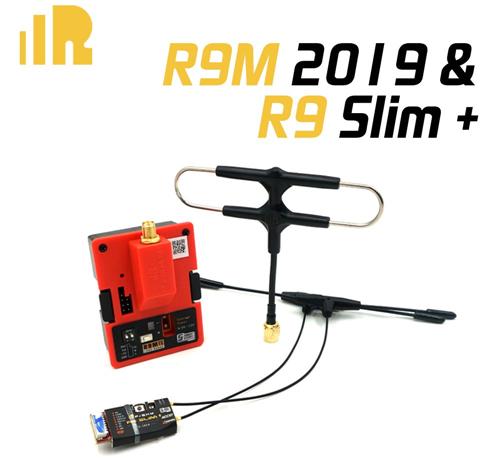 FrSky R9M 2019 Module & R9 Slim+ Receiver 900MHz Long Range Radio System w/Super 8 and T antenna [03